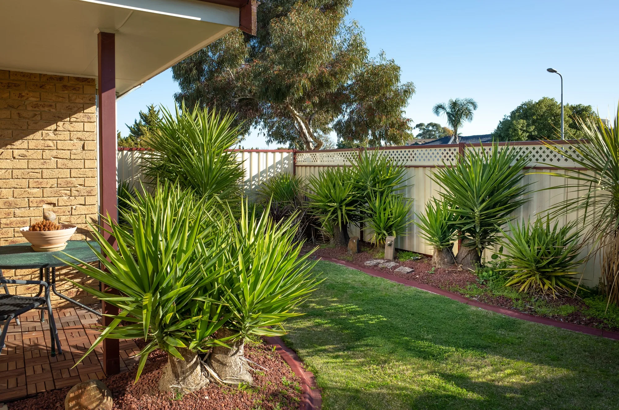 Front garden bed renovation with established planting